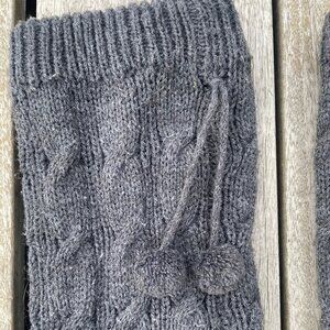 Women's Grey Cozy and Stylish Leg Warmers - perfect with fashion boots!